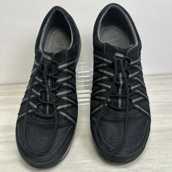 DANSKO Honor Sport Sneaker Women's Size 8.5-9 EUR 39 Black Leather Comfort Nurse - Picture 3 of 12